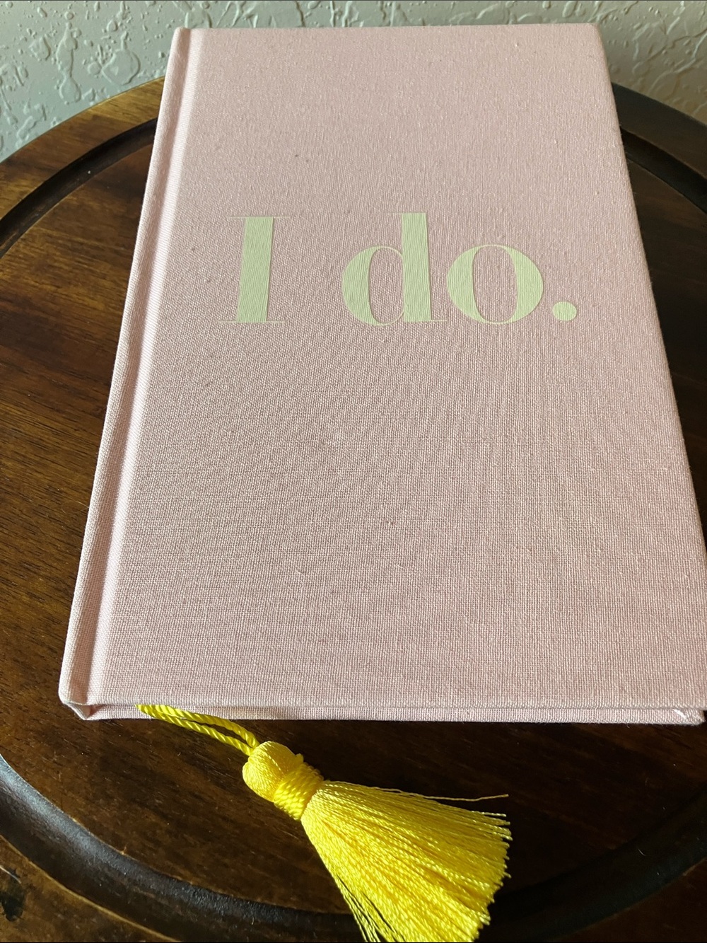Kate Spade: Pink “I do.” Cloth Hardcover Journal